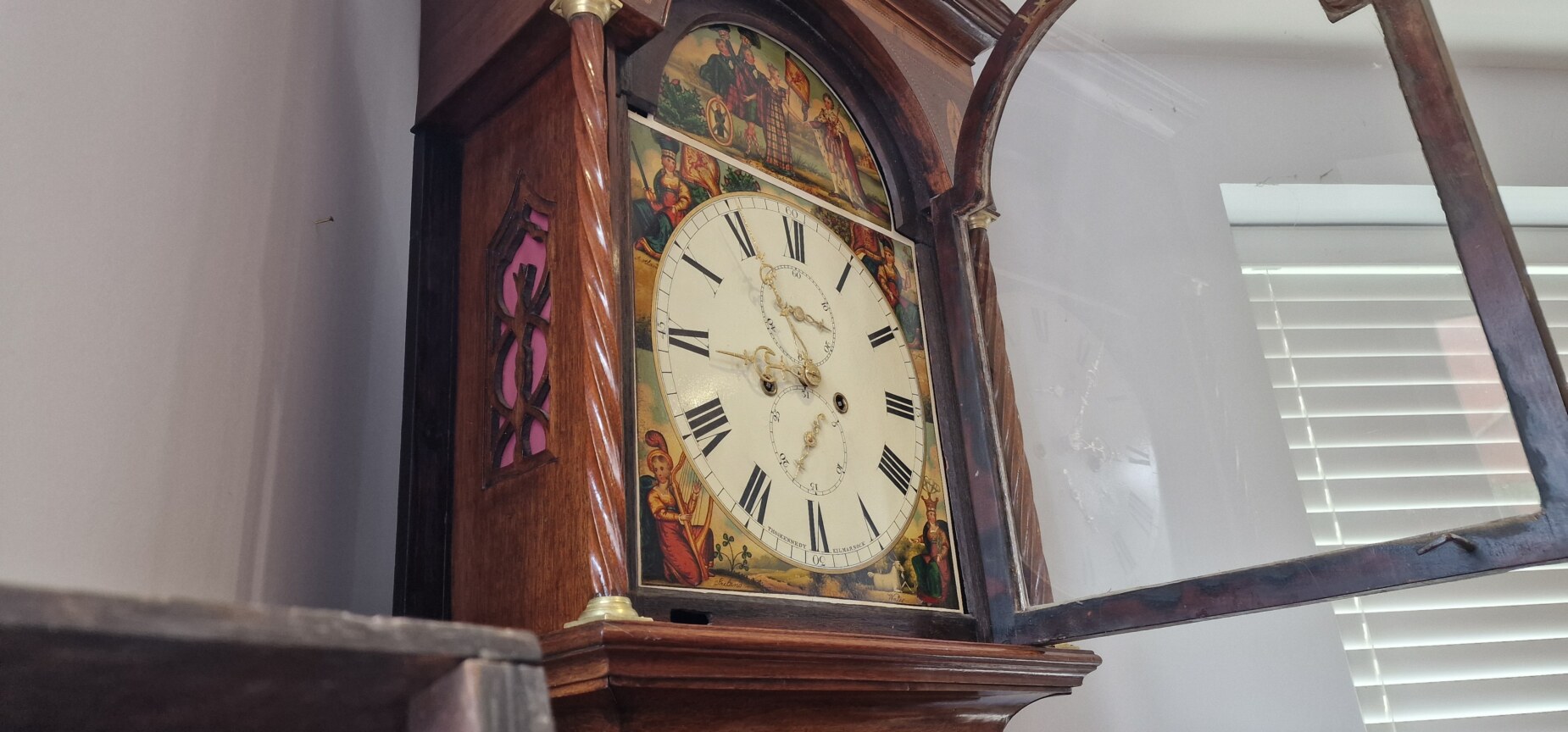 Scottish painted dial longcase clocks 3 Scottish painted dial longcase clocks 3